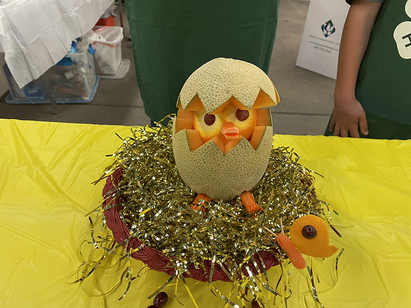 Fruit Sculpting Grant County Intermediate Reserve Champion