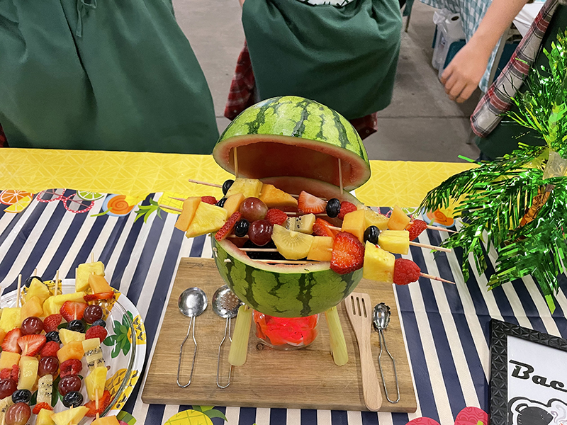 Fruit Sculpting Grant County Senior Third Place